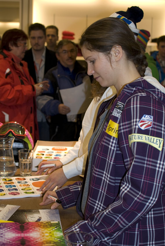 Julia Mancuso Autograph session - WM Garmisch