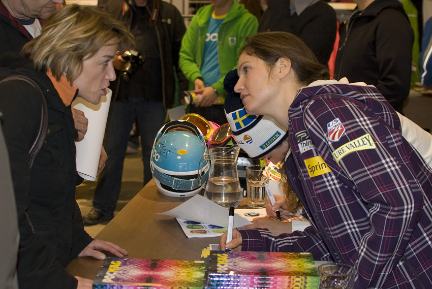 Julia Mancuso Autograph session - WM Garmisch