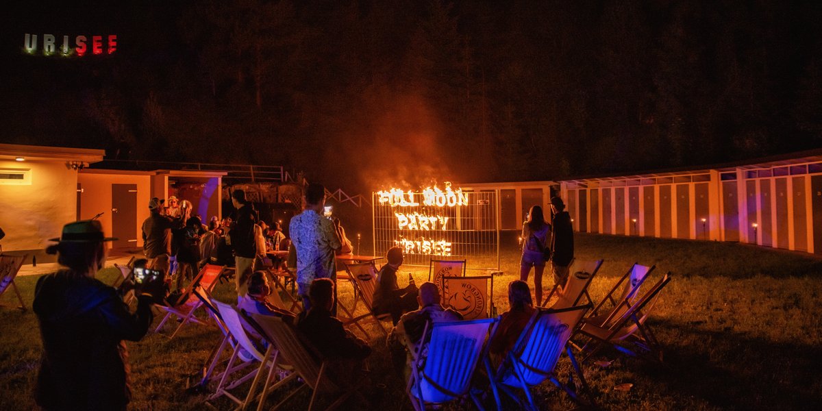 Fullmoonparty Strandbad Urisee Reutte - n�chtliche Feier