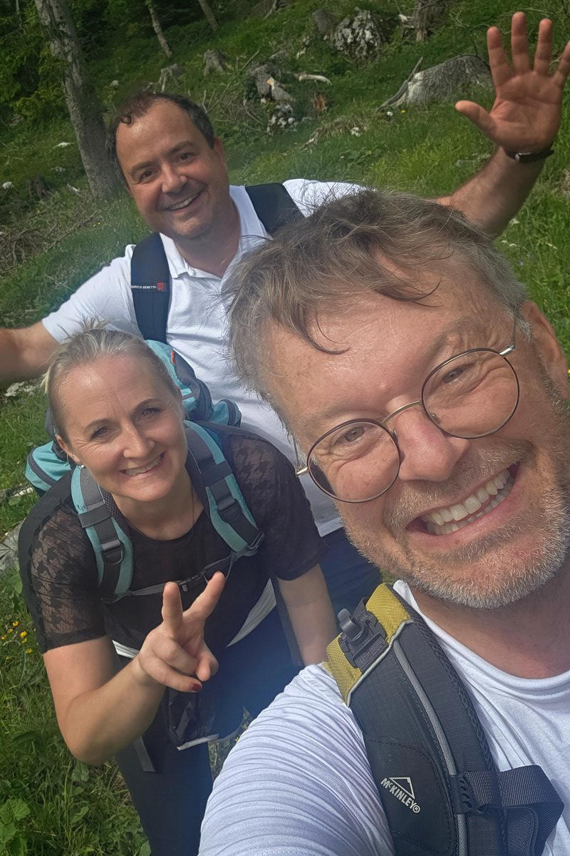 Markus Beirer, Katrin Drexel und Mathias Starzer auf der Sulzberger Hütte in Pflach – Kingmatz – Foto 9
